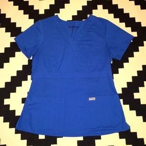 Grey’s anatomy scrubs top royal blue Sz M top
